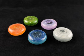 worry stones with cremation ash